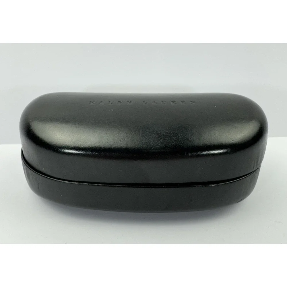 Ralph Lauren Black Hard Clam Shell Case For Sunglasses Eyeglasses Glasses